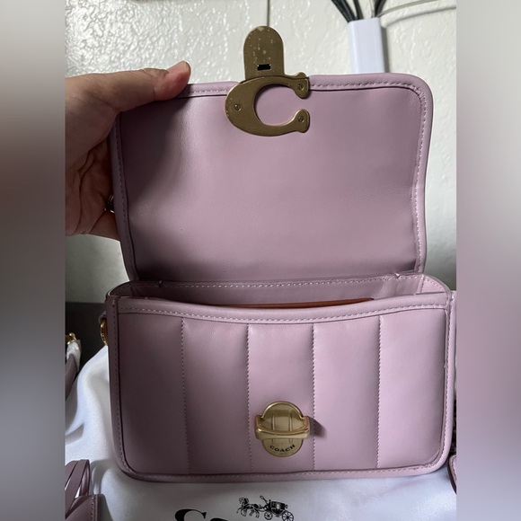 NWOT Coach Quilted Studio 19 light purple - Picture 10 of 16